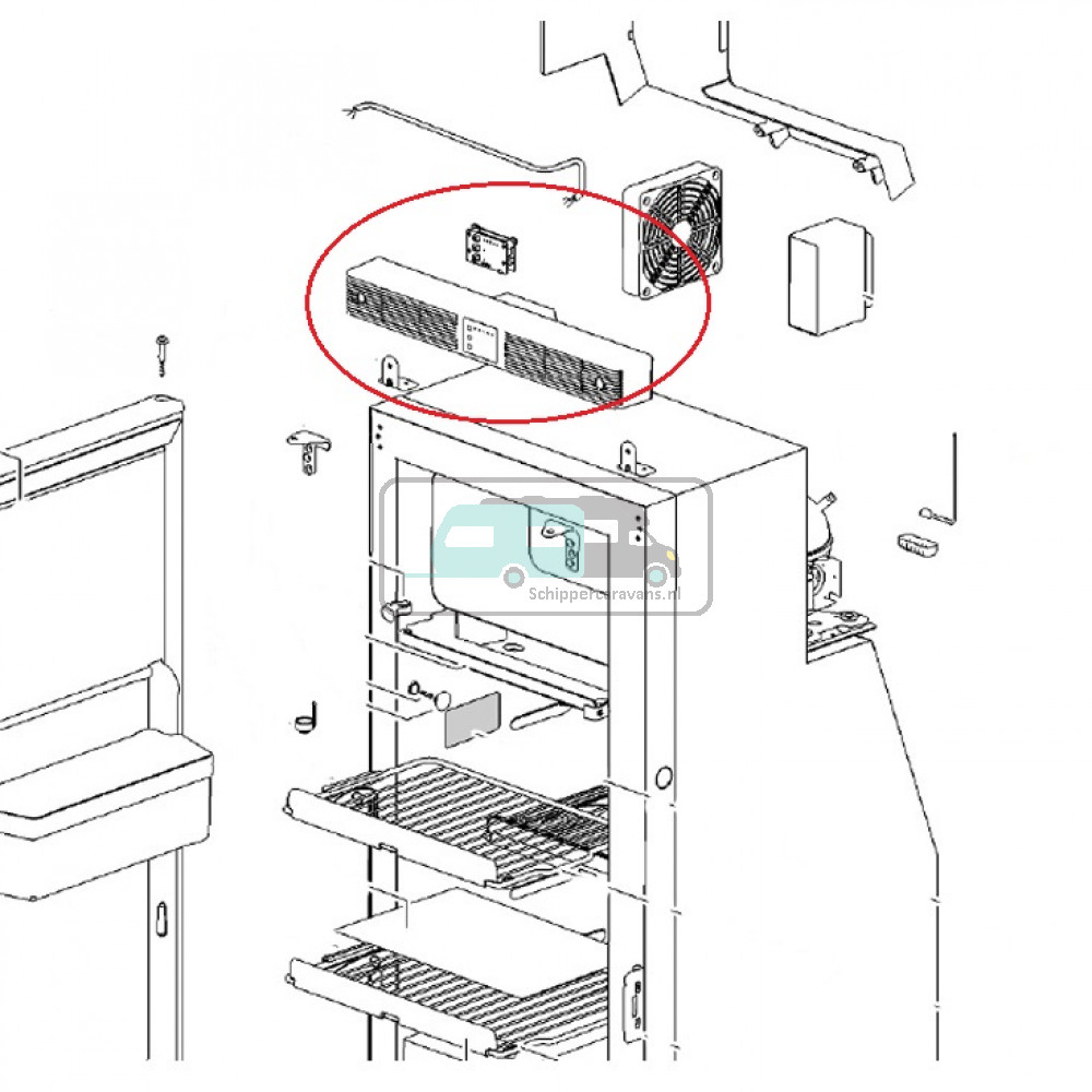 Thetford Bedieningspaneel T1000