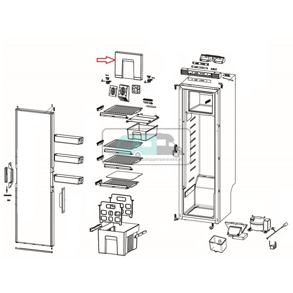 Thetford Vriezerdeur T2152
