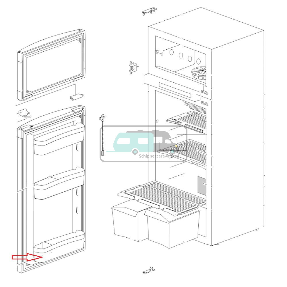 Thetford Deurbakje Onder N41**