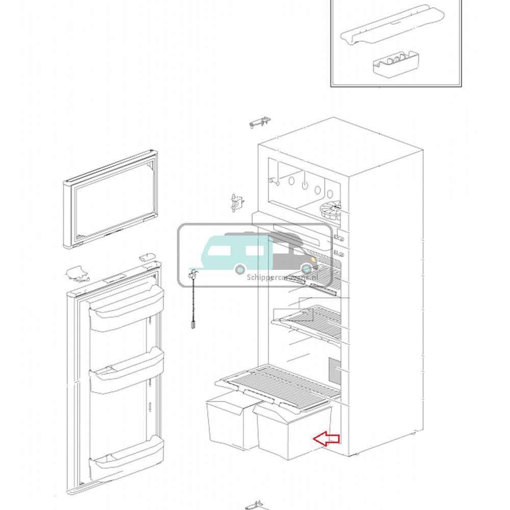 Thetford Groentebak Rechts N41**