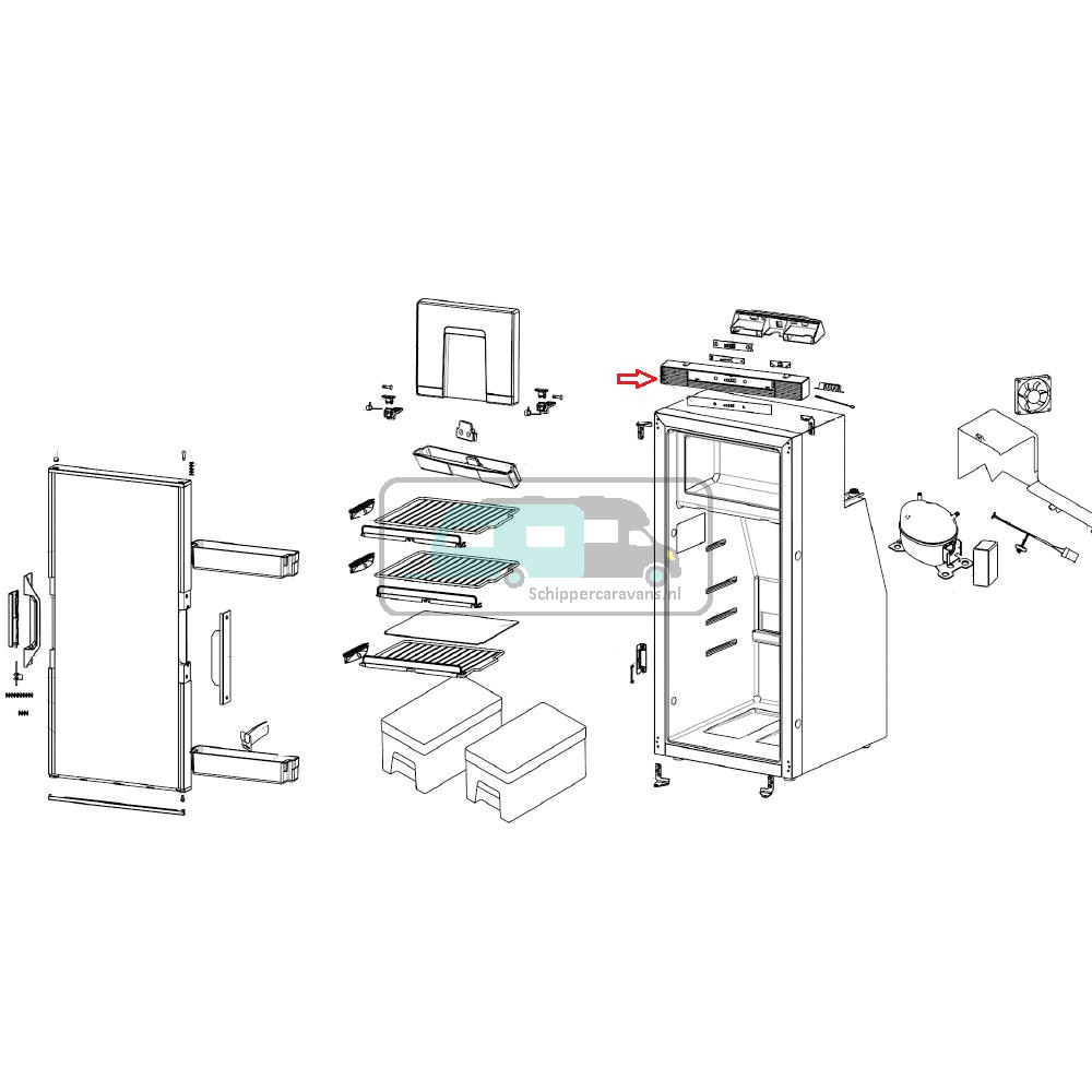 Thetford Console Bedieningspaneel T2090