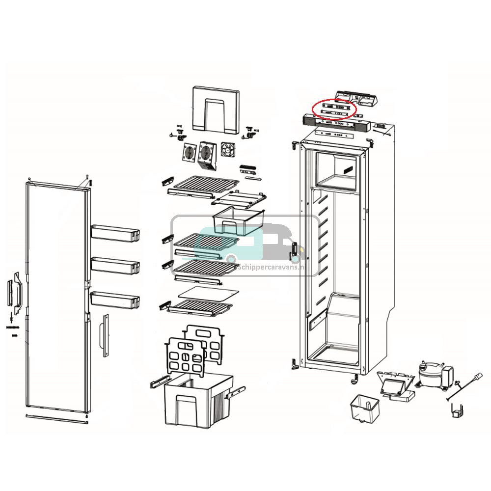 Thetford Controle Paneel T2152
