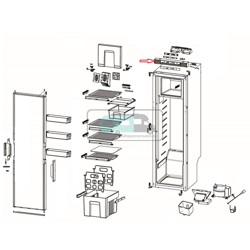 Thetford Console Bedieningspaneel T2152