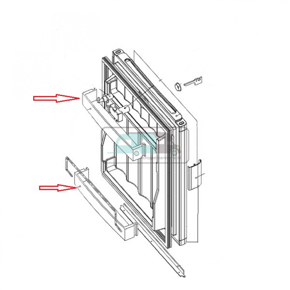 Dometic RM185R Deurvak Onder