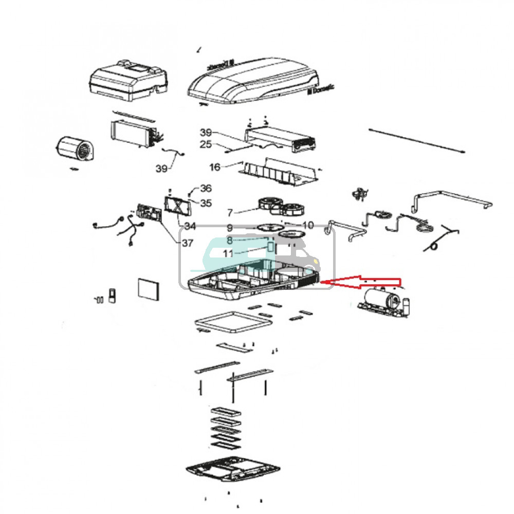 Dometic B2200 Onderbak