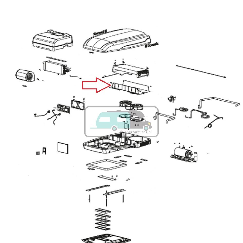 Dometic B1500S Geleidingsplaat Lucht