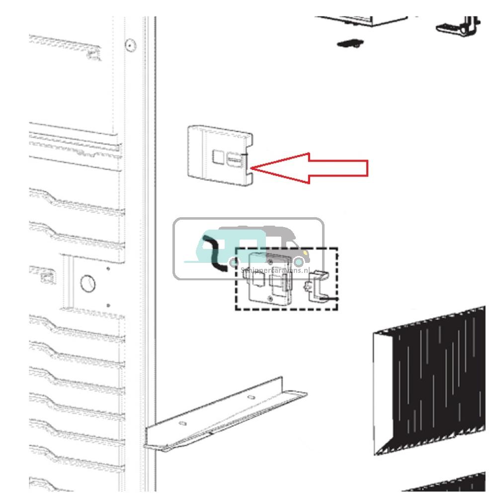 Dometic afdekking deurvergrendeling