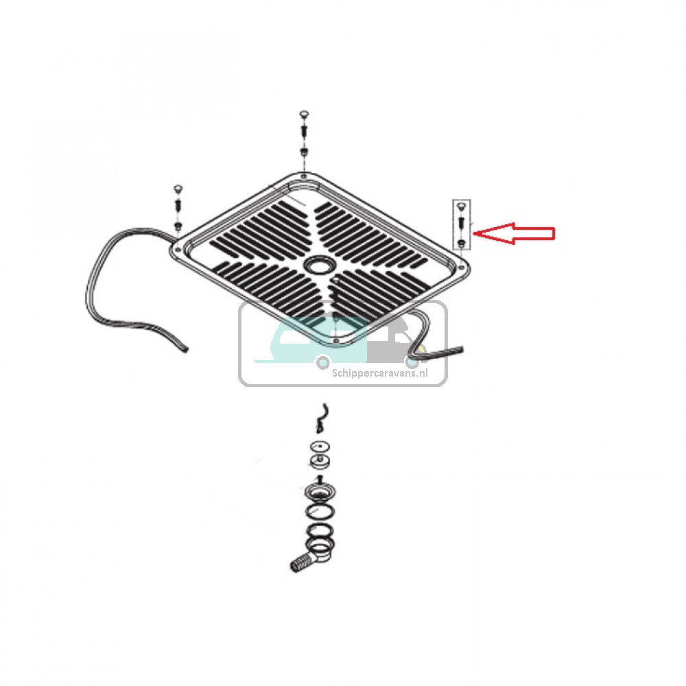 Dometic CE88TB Montageset BVO/98