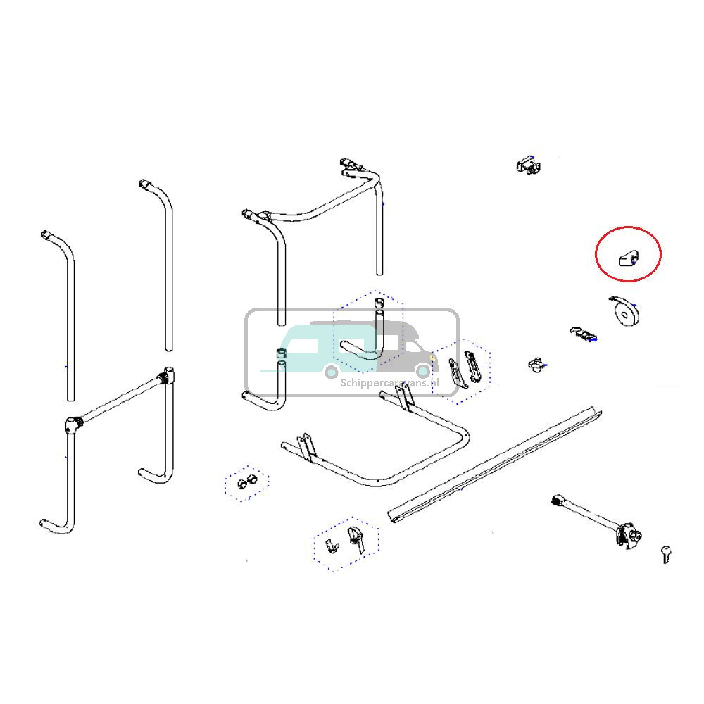 Thule G2 Onderbevestigings Voetje 2stuks