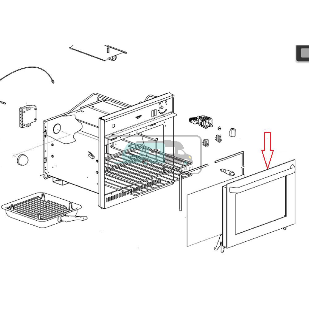 Thetford MPR 445D Oven Deur 