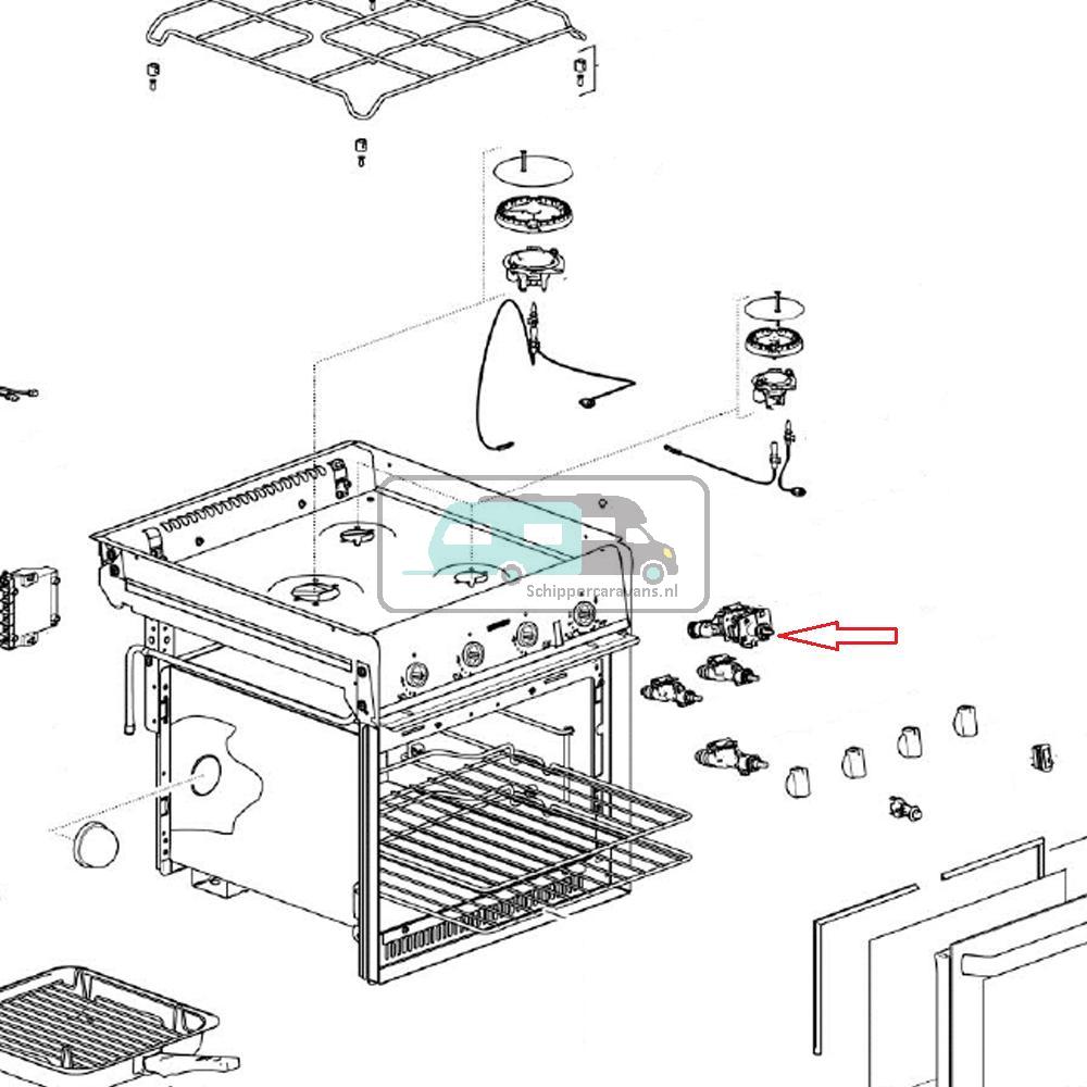 Thetford Duplex Oven Thermostaat Grill 