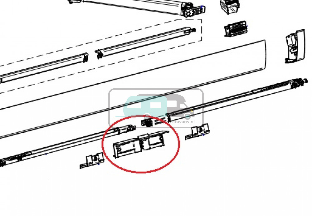 Thule Central Clamp Support Arm 5200