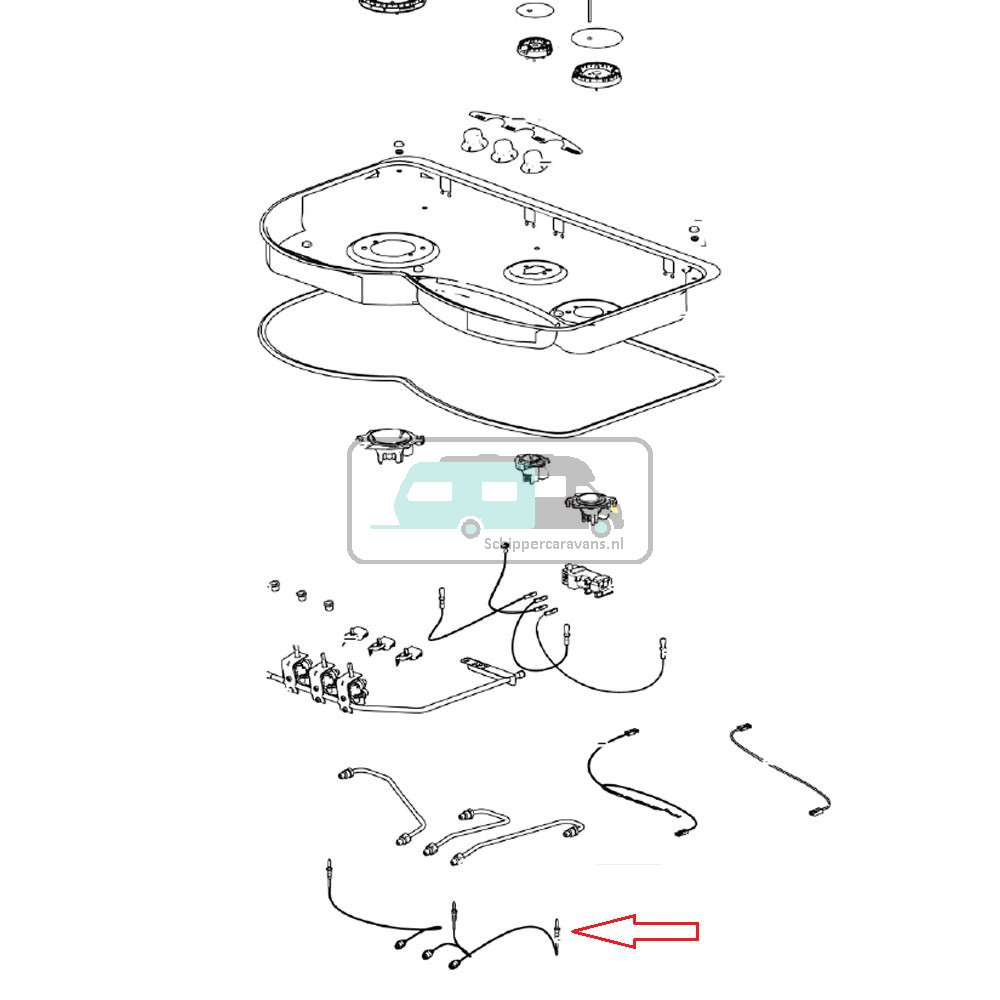 Thetford Hob 353 Thermokoppel