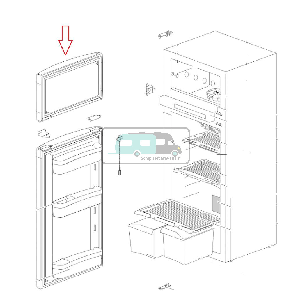 Thetford Diepvriesdeur N3150