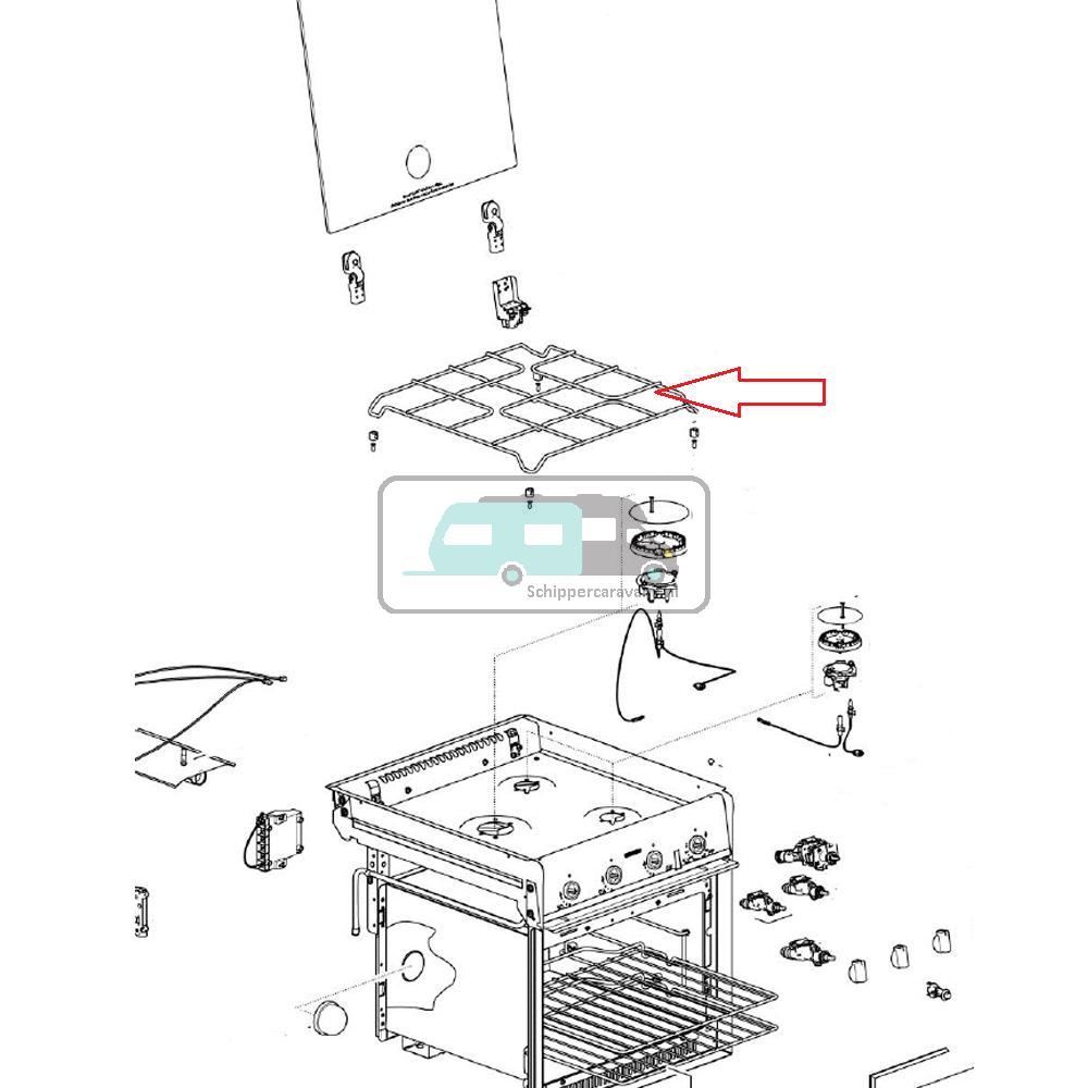 Thetford Triplex Fornuis Pannendrager 