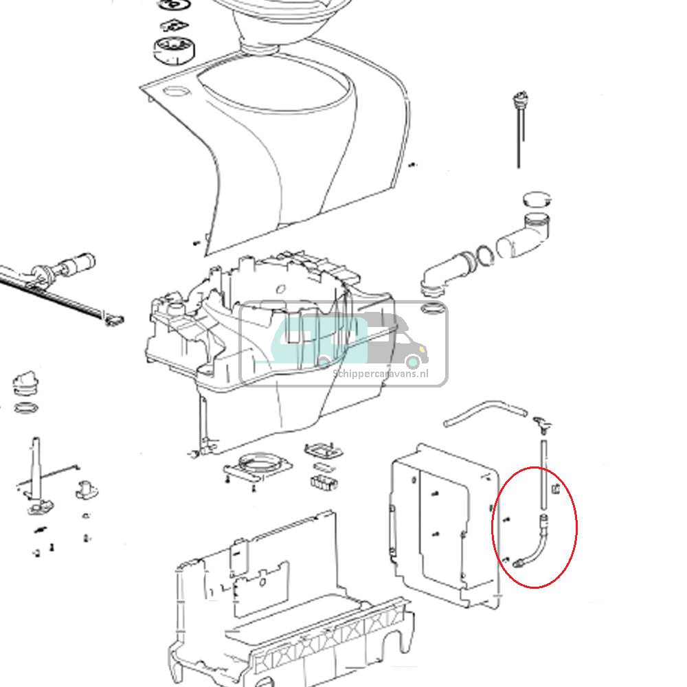 Thetford C500 Draintube