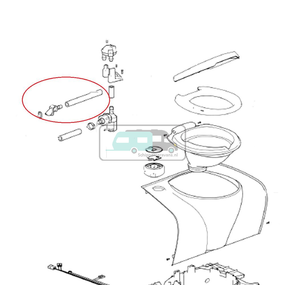 Thetford C503L Flushtube