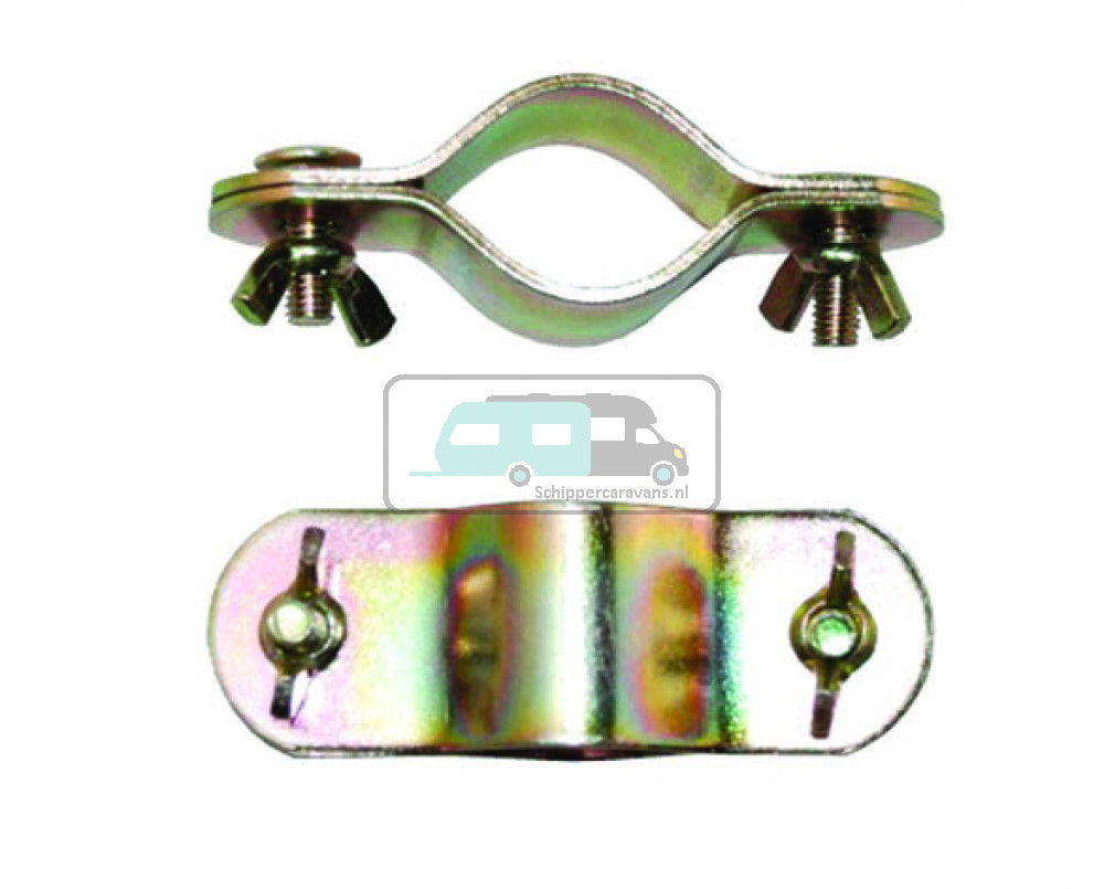 Campking Dubbel-Daksteunklem 25/22 mm