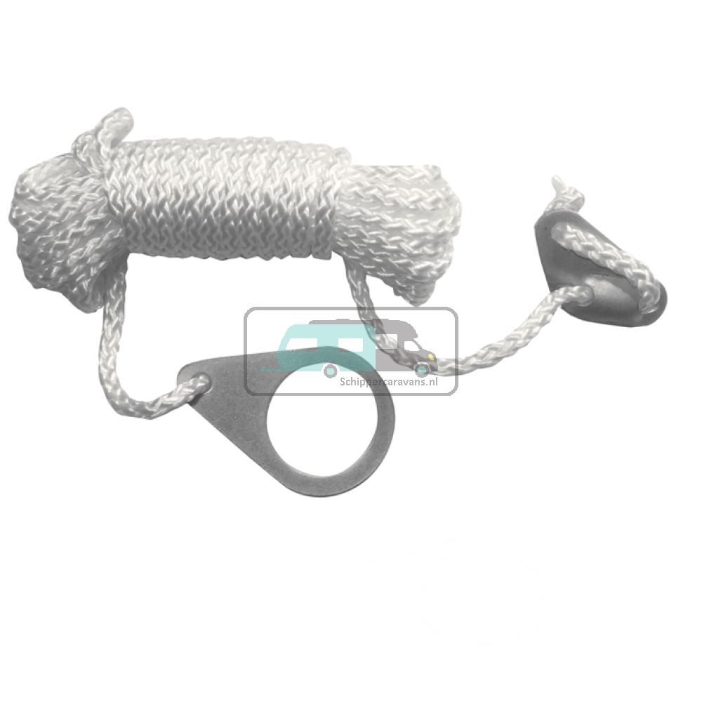 Campking Scheerlijn Driegatsspanner en Scheerlijnverbinder 4m 4st