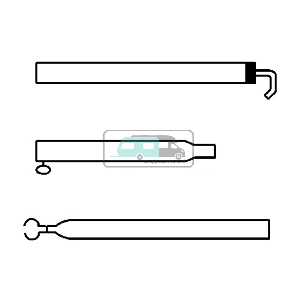 Campking Extra dakligger 25/22mm 170-250cm Basic