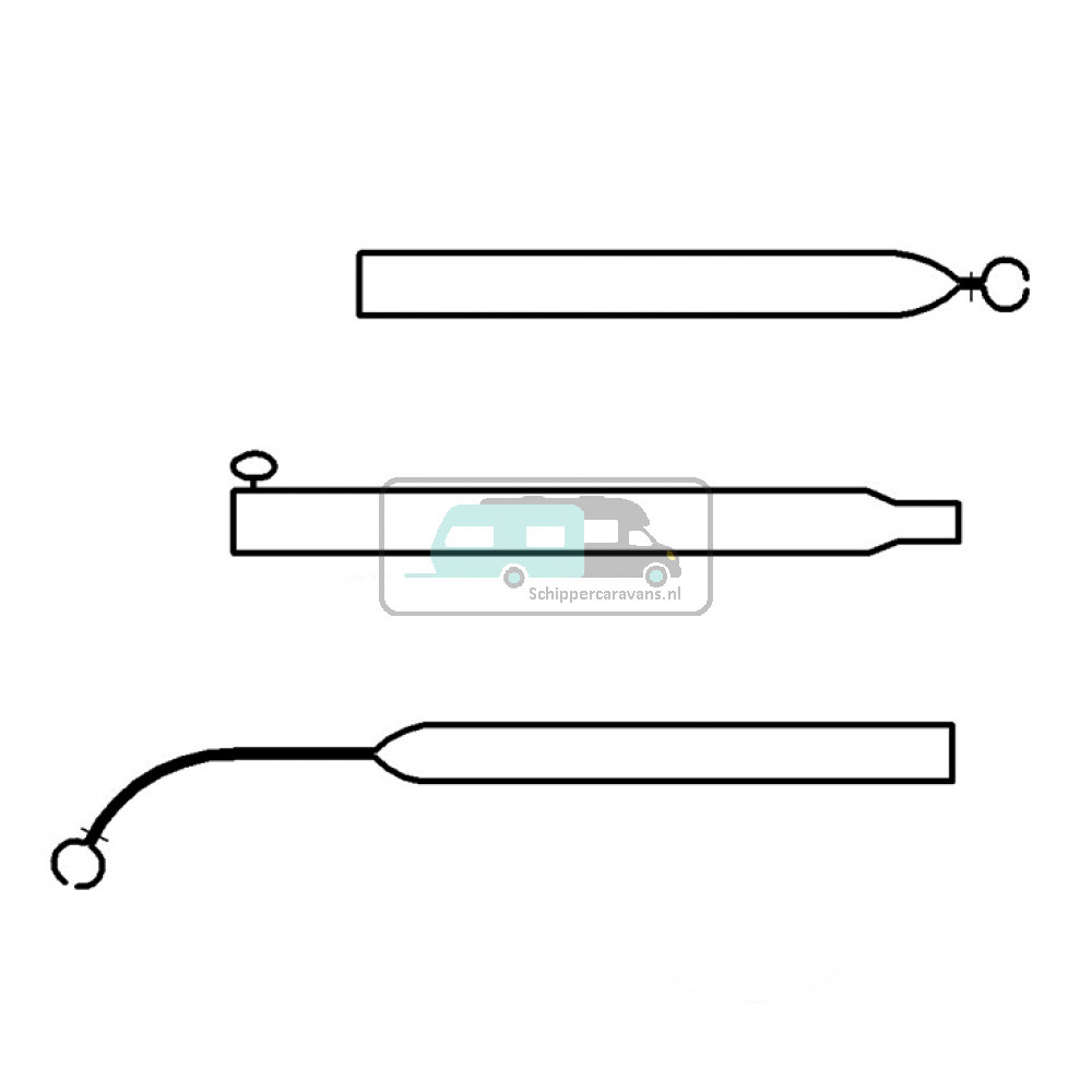 Campking Voortentspanstok 22/19 mm 165-255 Basic