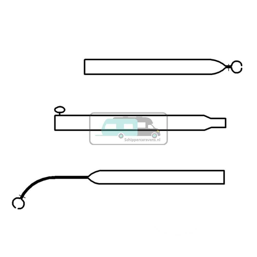 Campking Voortentspanstok 22/19 mm 165-255 Basic