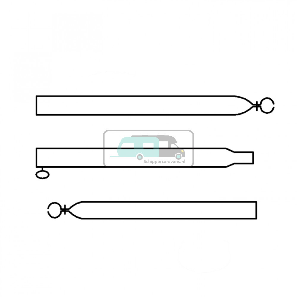 Campking Verandastang 22/19mm 170-250cm Premium