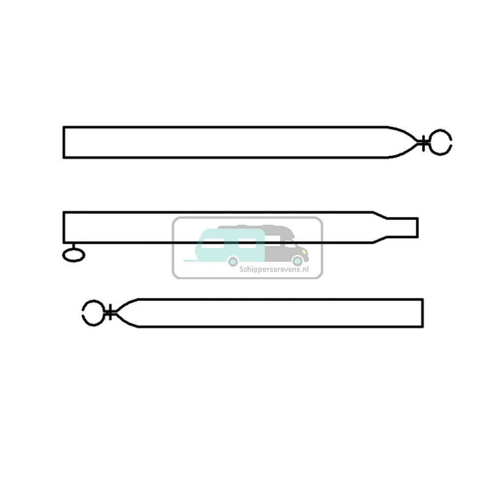 Campking Verandastang 25/22mm 170-260 cm Aluminium