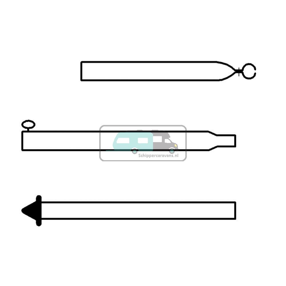 Campking Stormstok 25/22mm 170-260cm Alu