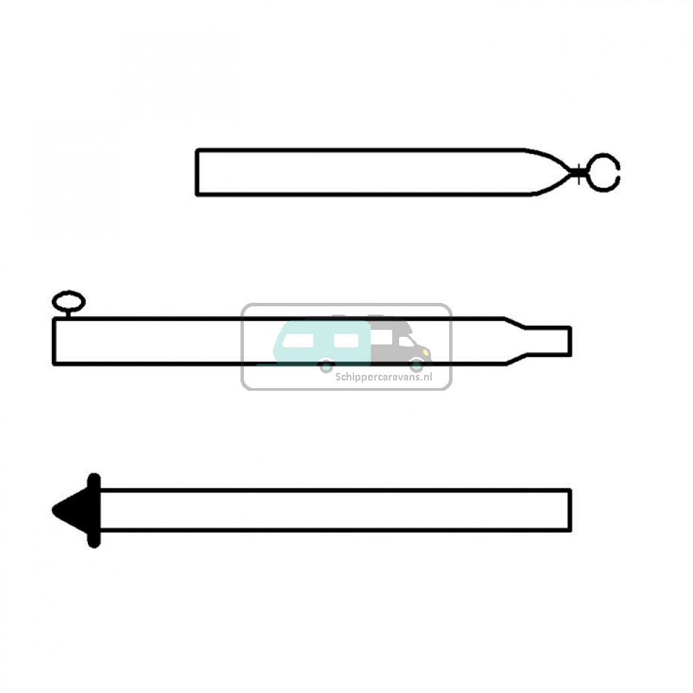 Campking Stormstok 28/25mm 170-260cm Premium