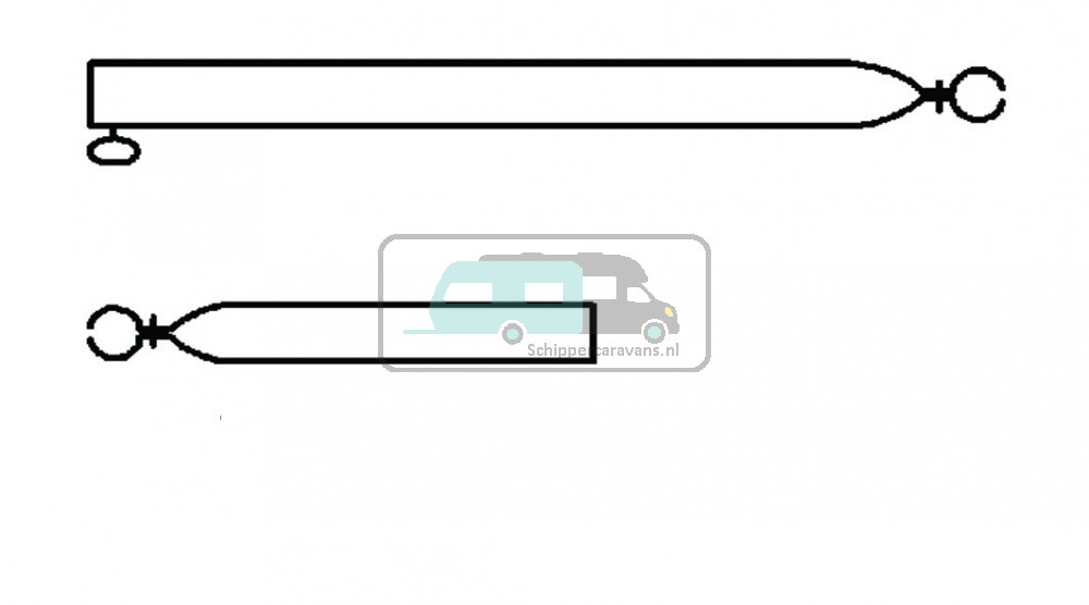 Campking Spanstok 22/19mm 50-70cm Basic