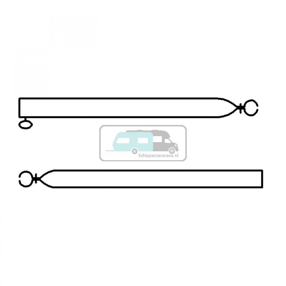 Campking Spanstok 22/19mm 70-120cm Basic