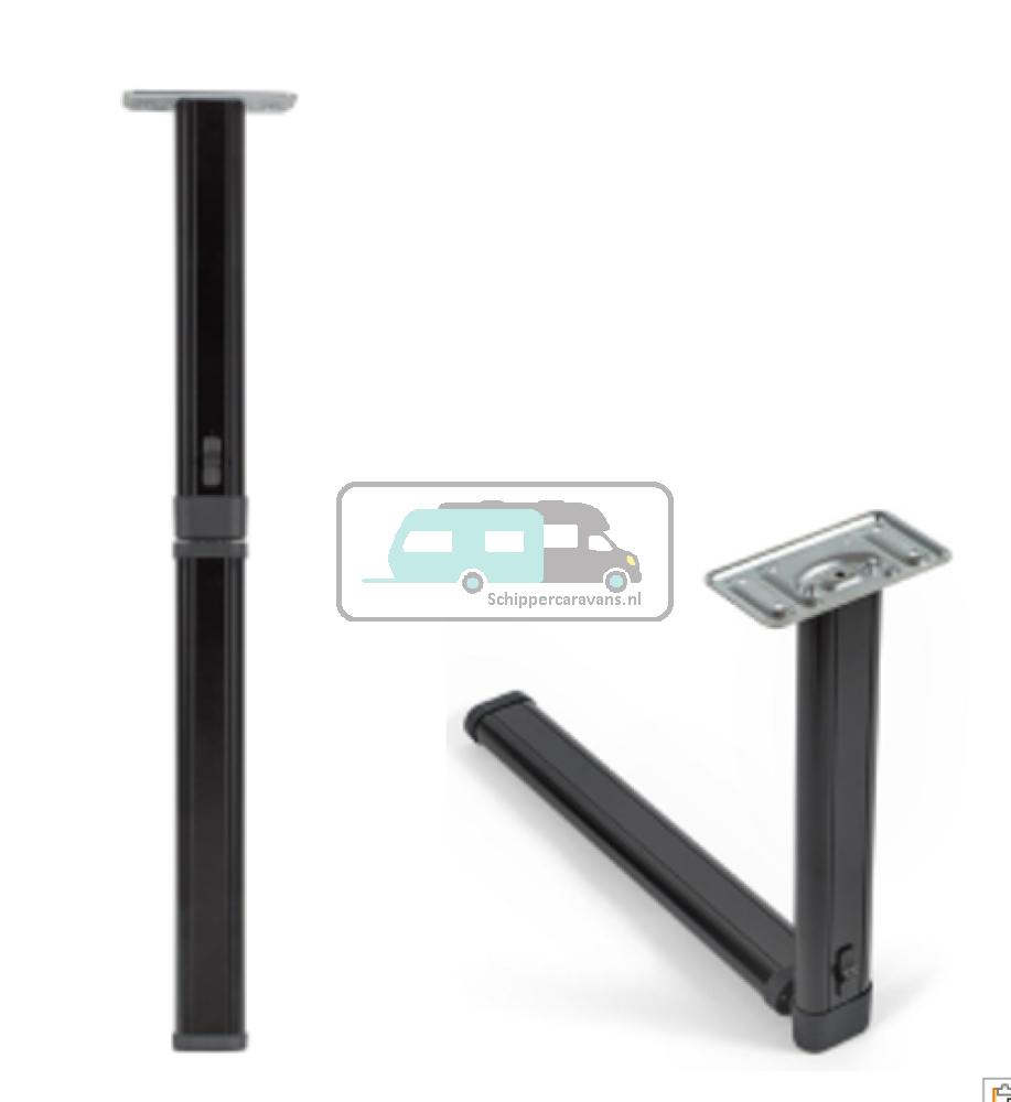 Klaptafelpoot Antraciet Middenknik 67.5cm