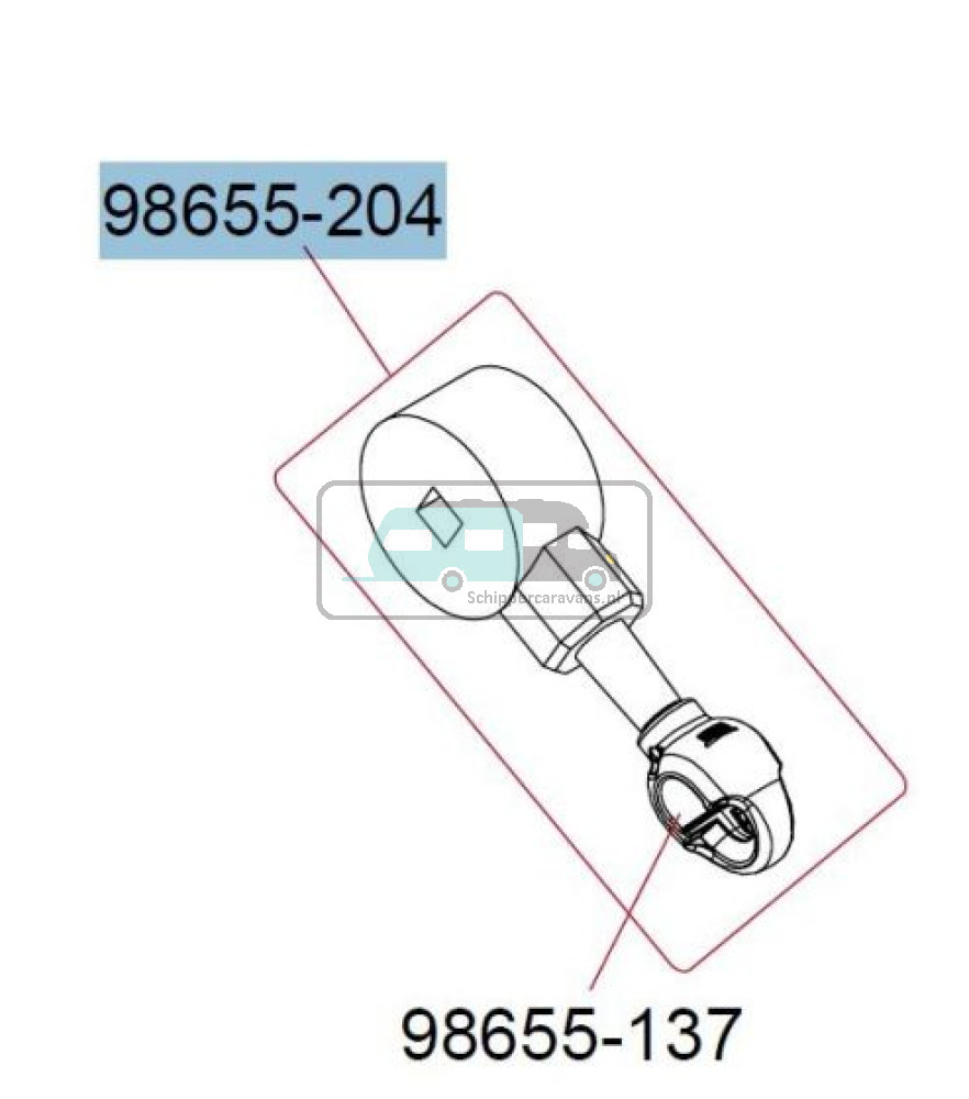Fiamma Opdraaimechanisme F65S Deep Black