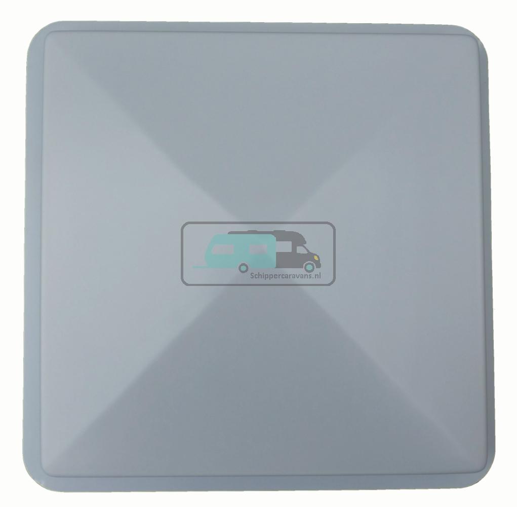 Dakluikkap 40x40cm Wit