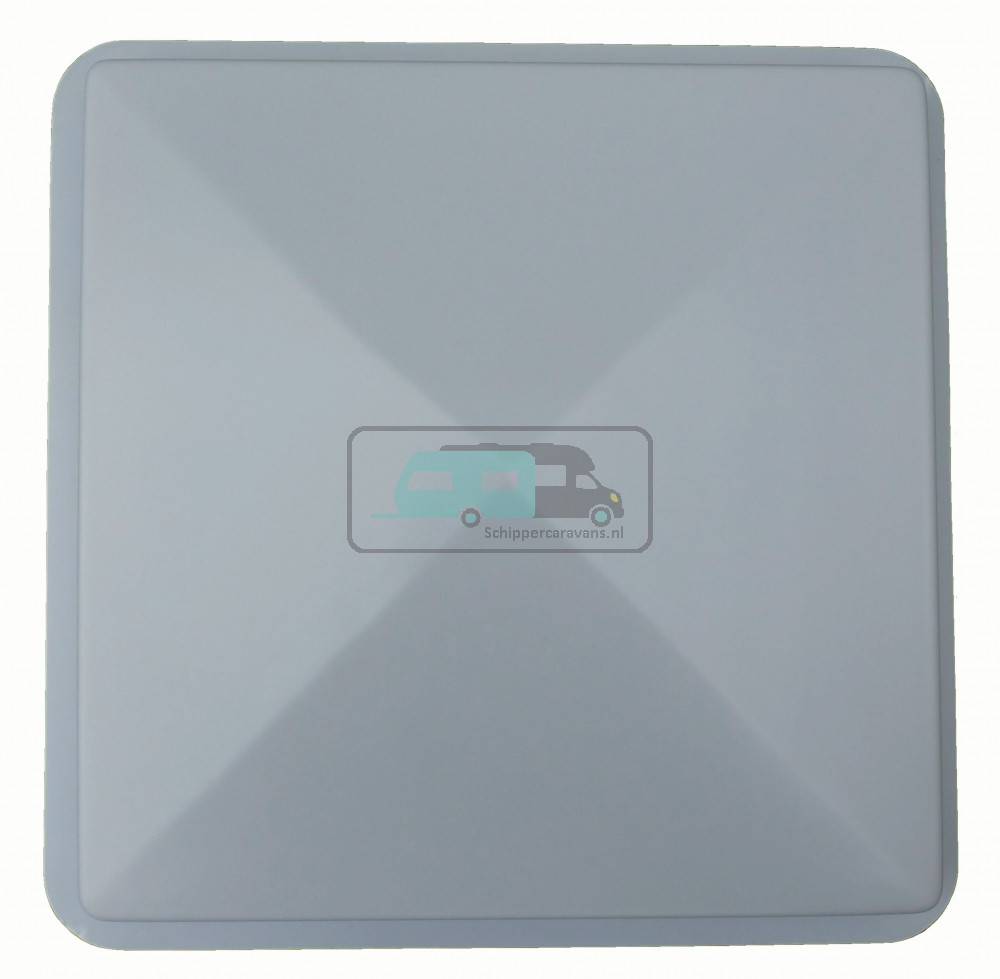 Dakluikkap 55x55cm Wit