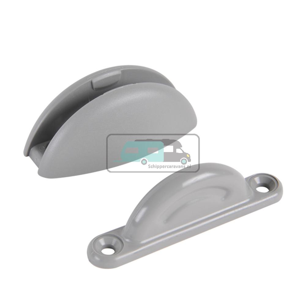 Deurvanger Plopp 2-delig Grijs