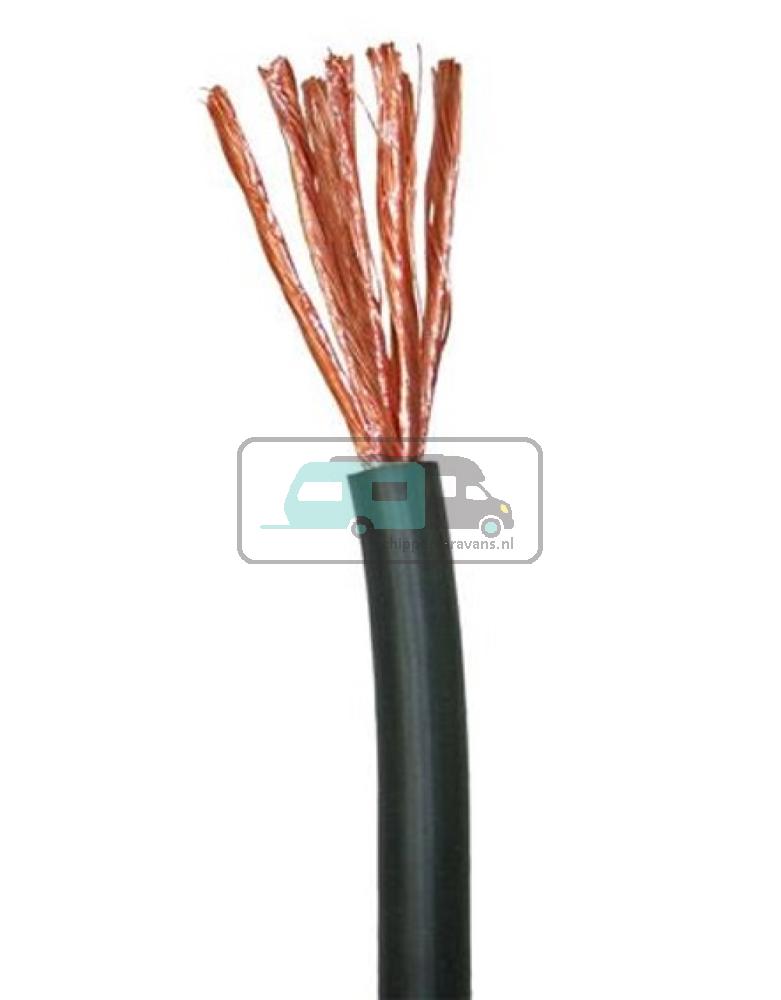 Accukabel 10mm² Dubbel Geïsoleerd Zwart