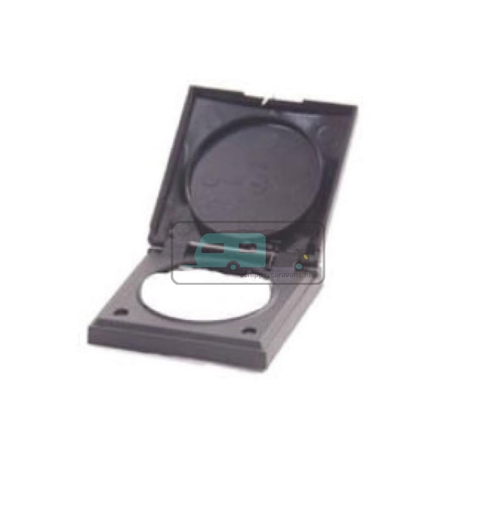 Berker Afdekraam Flow/Pure 1-Vaks met Klep Antraciet Mat