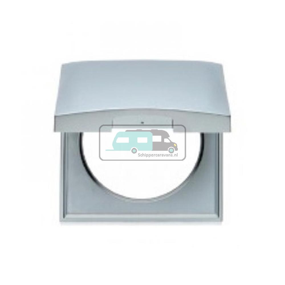 Berker Afdekraam Flow/Pure 1-Vaks met Klep Chroom Hoogglans