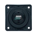 Berker Contactdoos 1x USB Lader 12V Inbouw Zwart Mat
