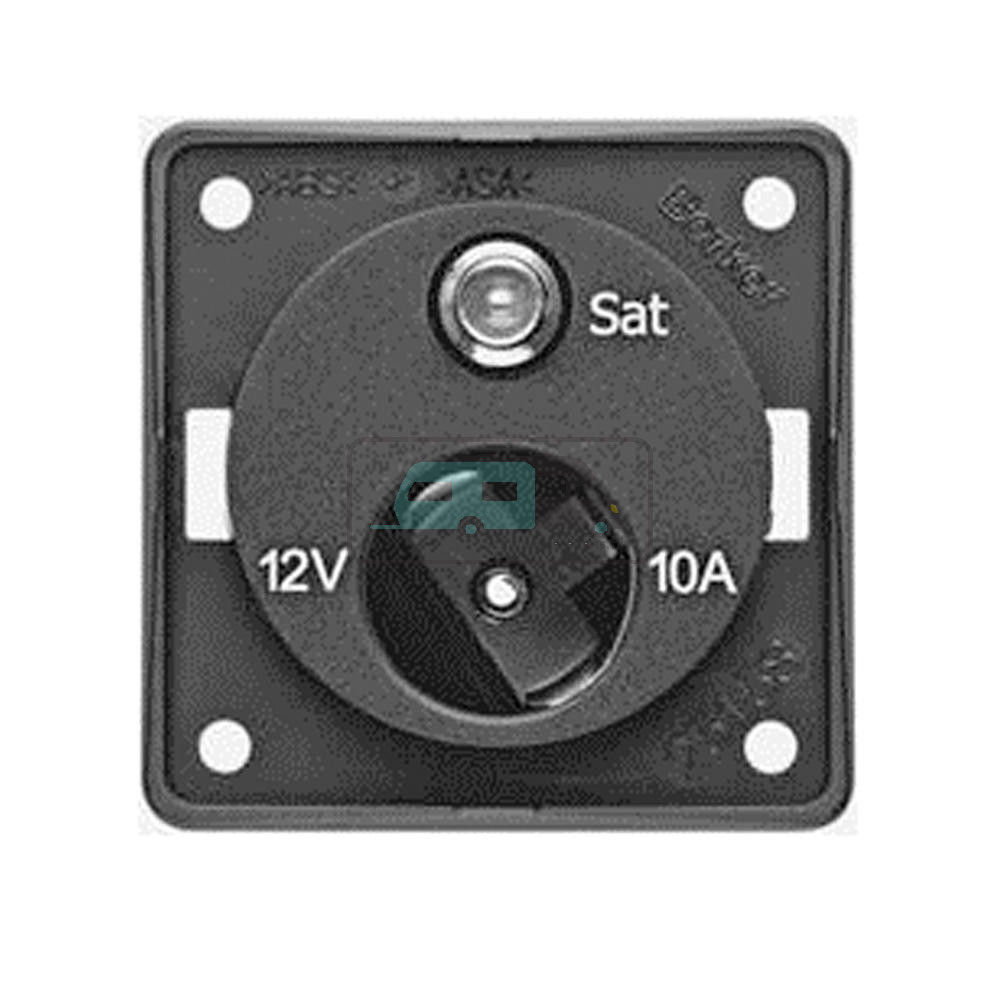 Berker Contactdoos 12V + SAT Inbouw Antraciet Mat