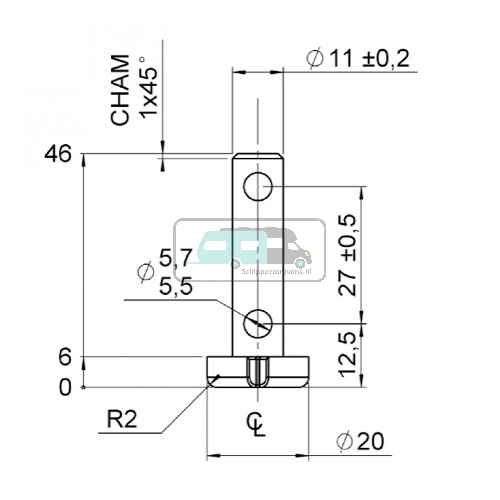 AL-KO Ansatzbuschse Reservewielbeugel