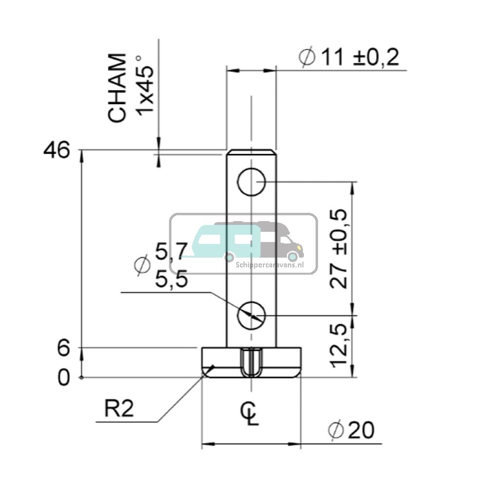 AL-KO Ansatzbuschse Reservewielbeugel