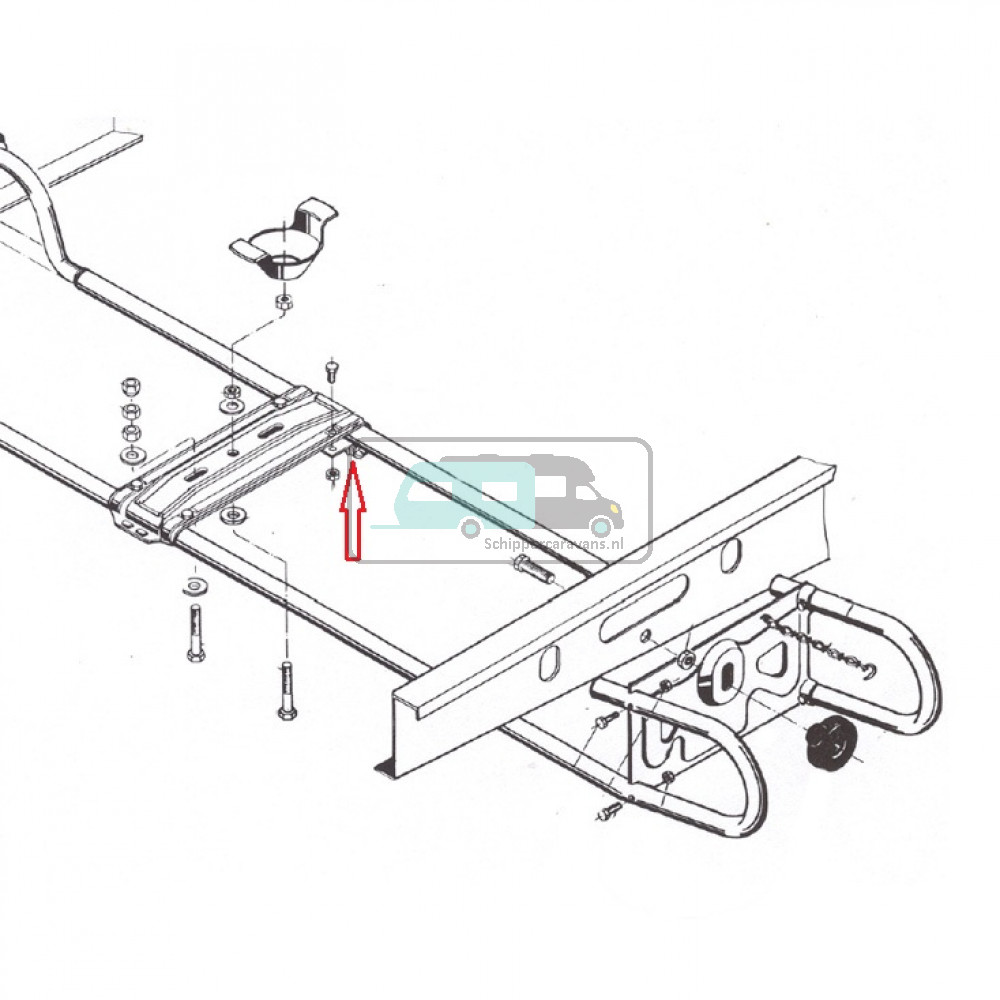 AL-KO Reservewielhouder Klemschaal
