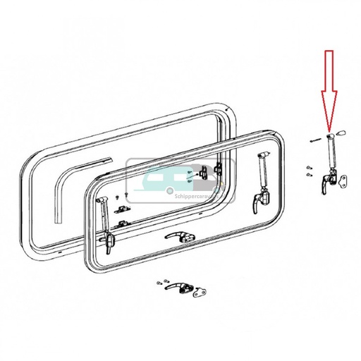 [OCS_1802414] Dometic Raamuitzetter Klik-Klak 350 S7 Uitzetraam