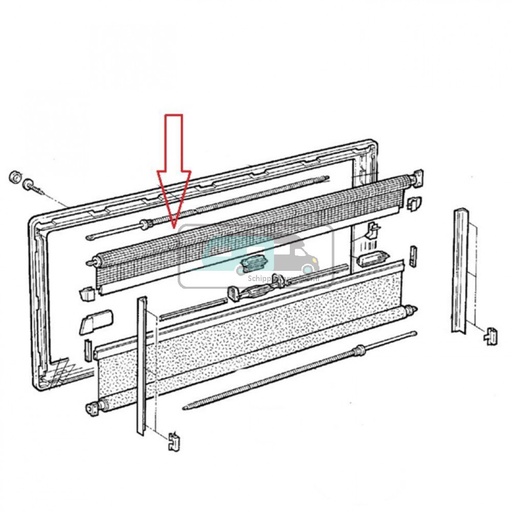 [OCS_1802424] Dometic S4 Vliegenhor rollo 50 x 60