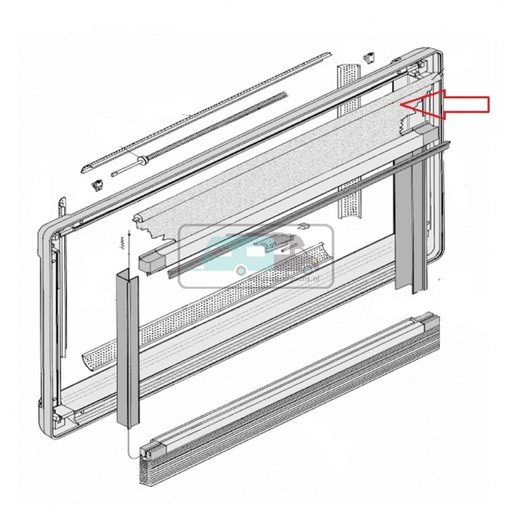 [OCS_1802568] Dometic S3/ S4 Vliegenrollo 75 x 60