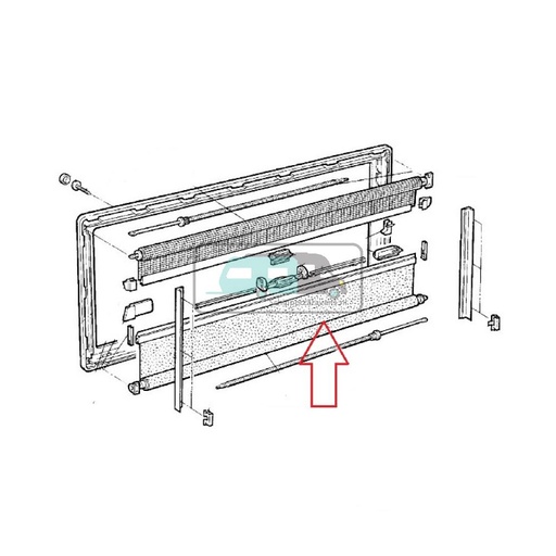 [OCS_A9907509] Dometic S3/S4 Vliegenrollo 55 x 60 Crèmewit
