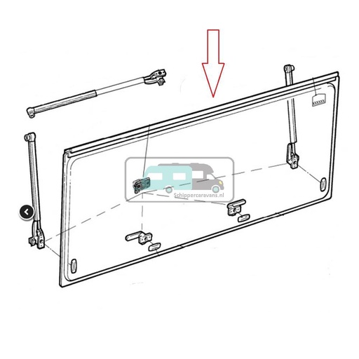[OCS_A0031055] Dometic S4/S5 Kader zonder Raam 70x45